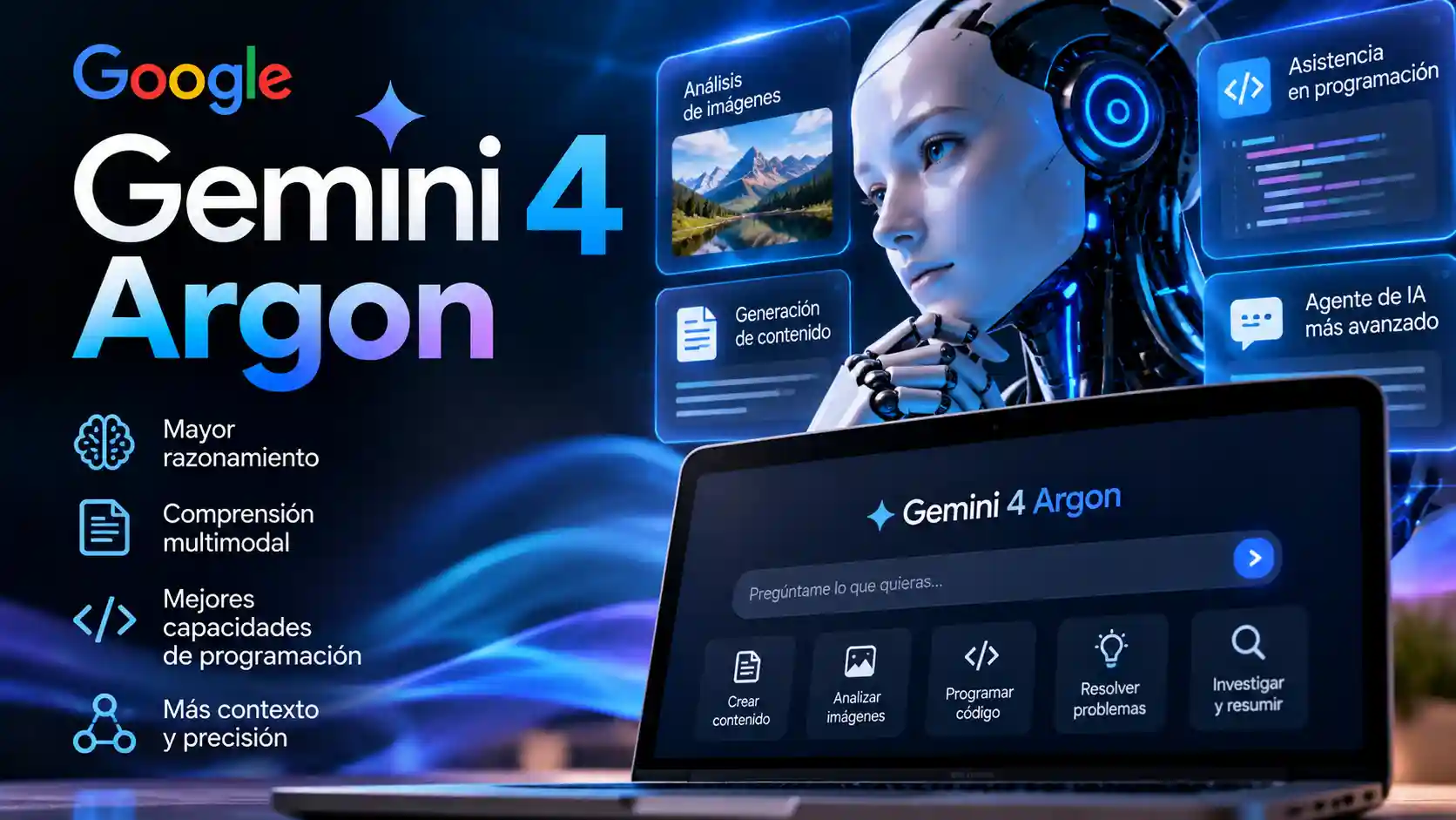 Gemini 4 Argon IA del futuro