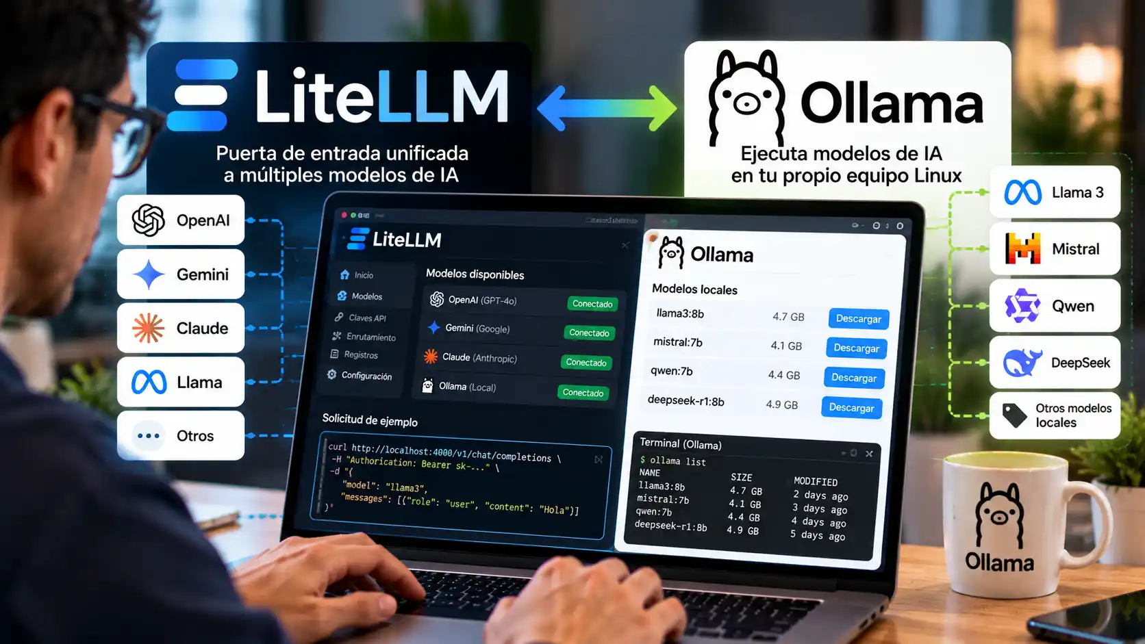 Espacio de trabajo con LiteLLM y Ollama
